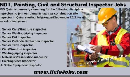 Civil, Welding, Piping, Painting Inspector Jobs