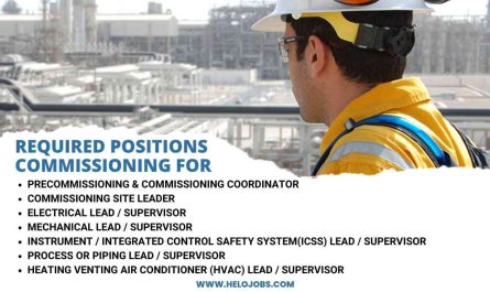 Precommissioning, Commissioning, Electrical,Mechanical,Instrument Lead / Supervisor Positions
