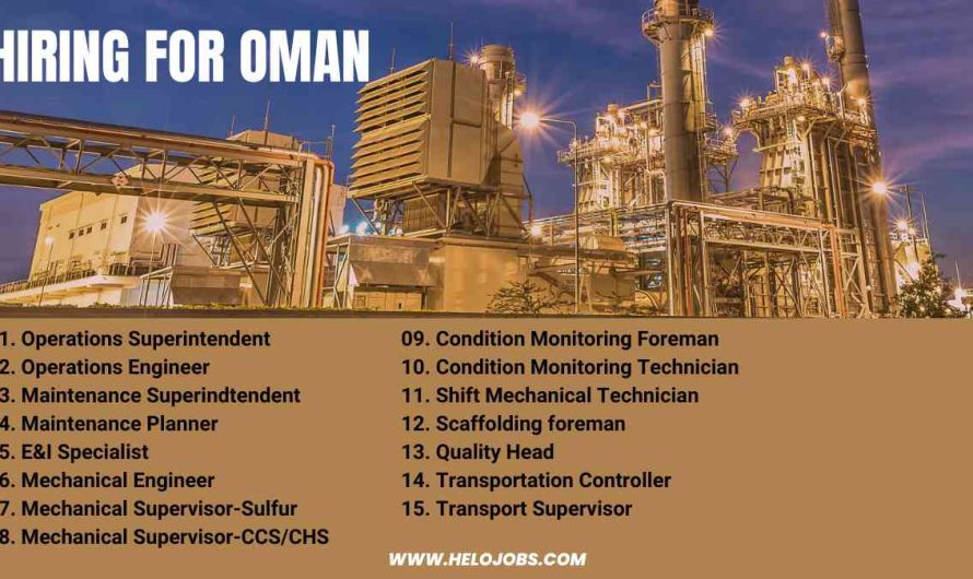 Opportunity for Leading Refinery Industry-Oman
