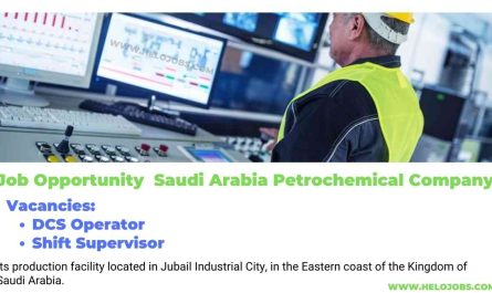 DCS Operator,Shift Supervisor Petrochemical Jobs Saudi Arabia