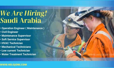 Operational Maintenance & Technicians Jobs Saudi Arabia